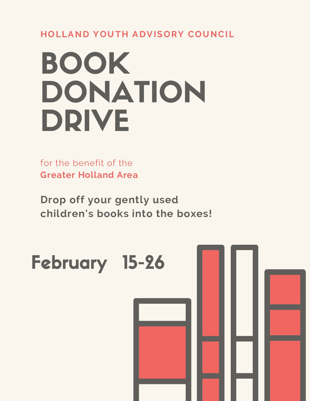 Book Drive Fundraising Flyer