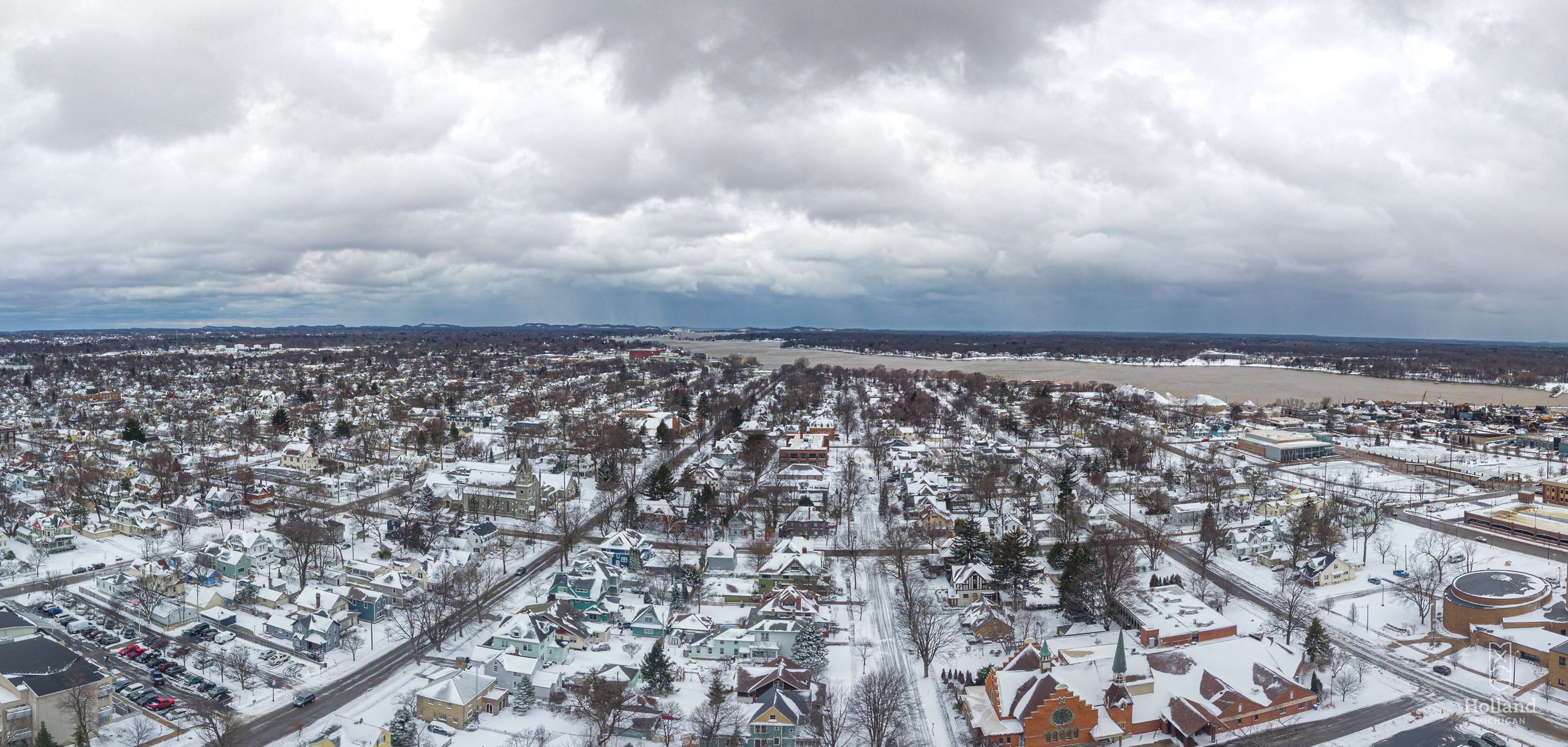 Holland winter drone