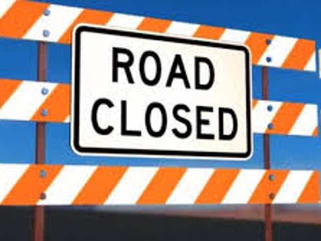 road closed