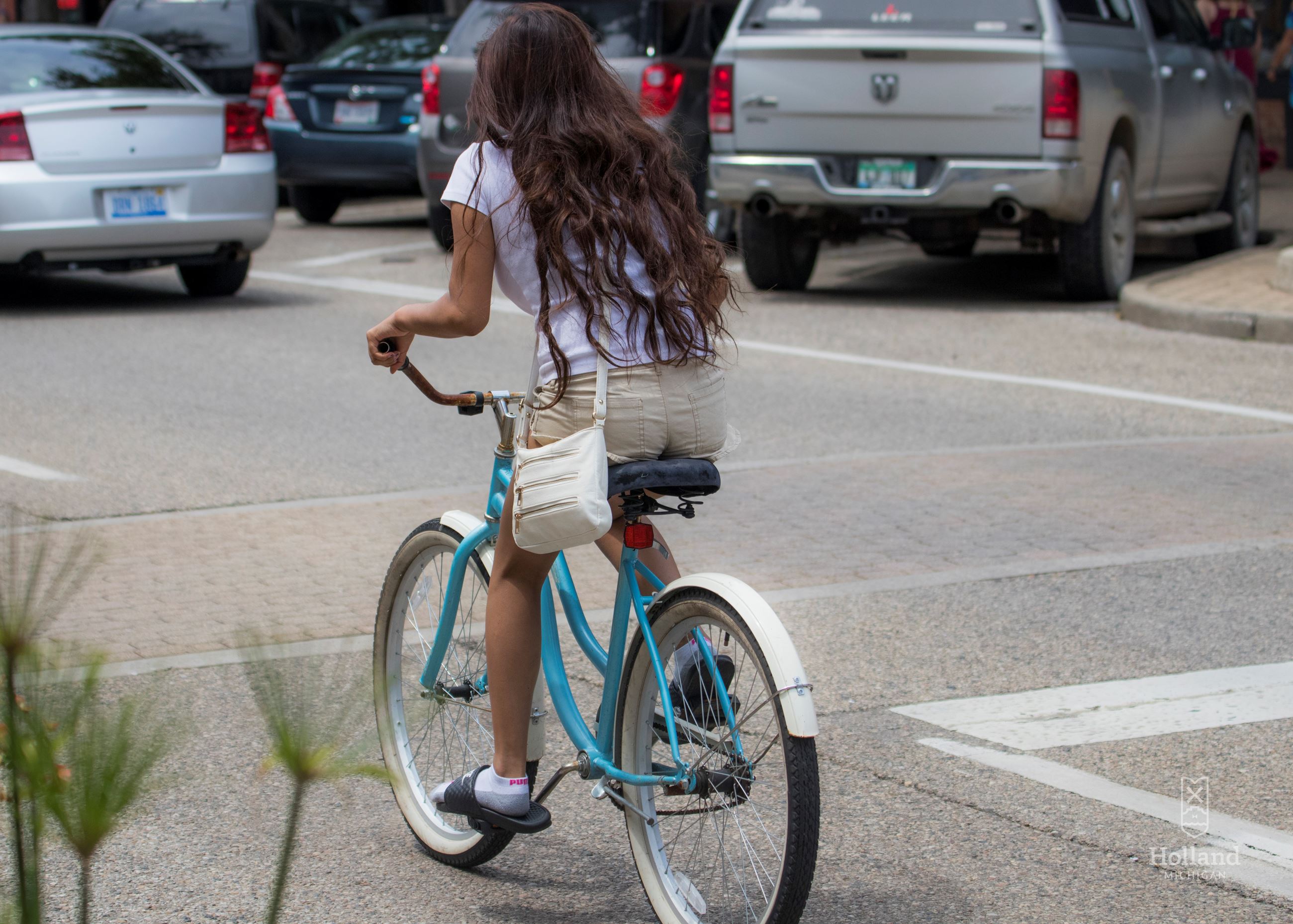 Girl on Bicycle