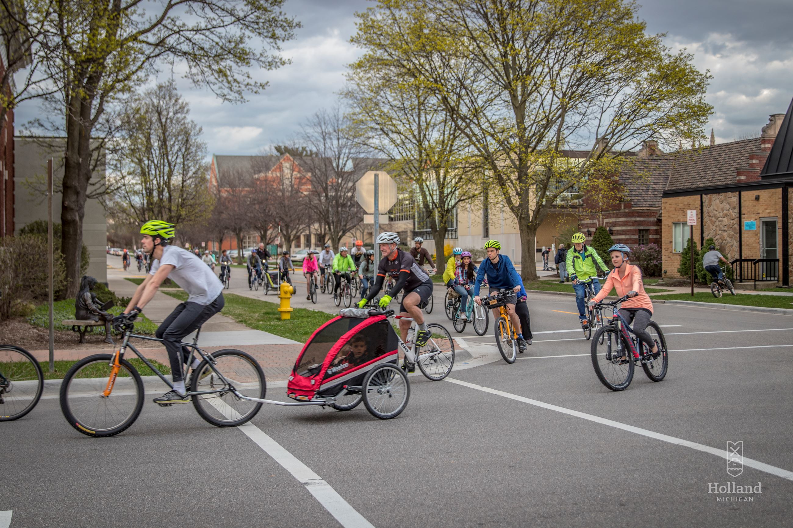 Bicyclists in Holland