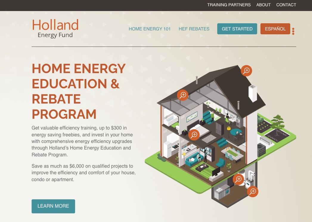 Illustration of the interior of a 2-story home