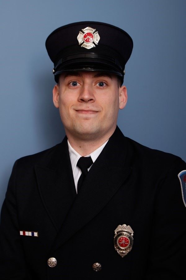 Firefighter in Dress Uniform