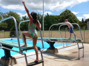 Kids on Diving Board