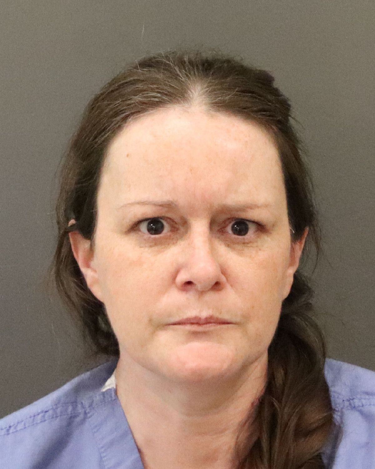 mugshot of woman with brown hair