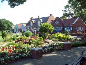 Garden View with a Building in the Background